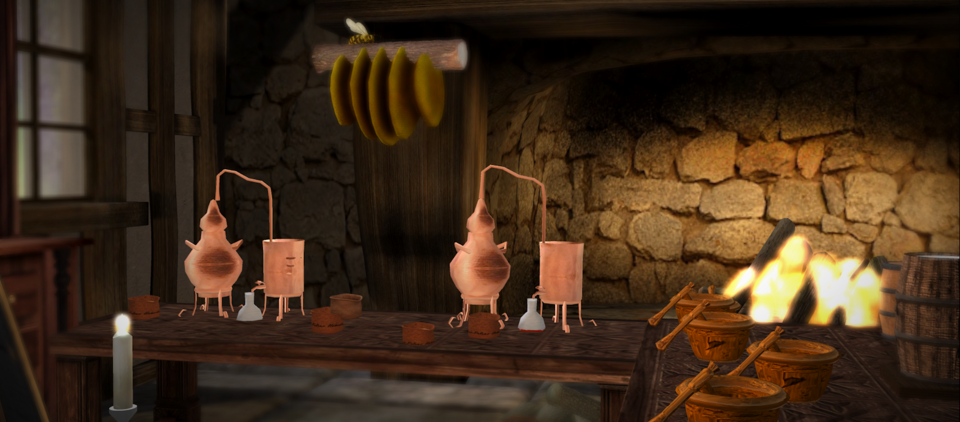 Diary of the day: The pharmacy is open. If you enter the house of the “magical pharmacist,” you will hear the distilleries bubbling... strange concoctions in mortars... and mysterious bottles of potions... it's better not to ask what they contain lol, but I can guarantee miraculous cures... well, if you have the stomach to swallow these concoctions.